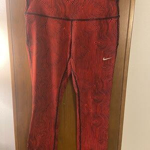 Nike Red Patterned Leggings